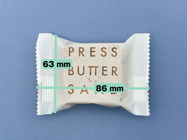 【BAKE PRESS BUTTER SAND バターサンド 実食レビュー】バターサンドの特長・詳細情報 サイズ・重量